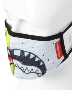 ADULT DOODLEBOB SPLIT SHARK FORM FITTING FACE-COVERING