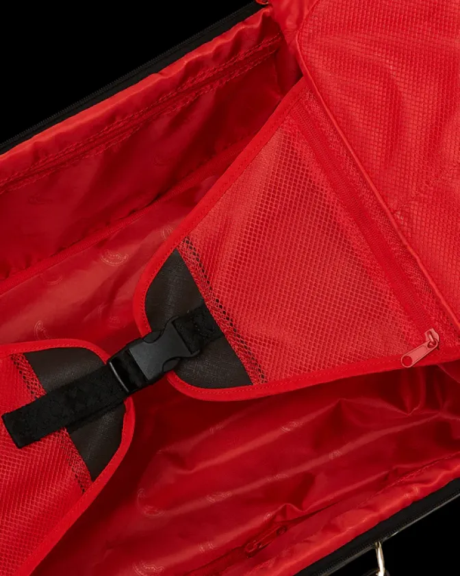 EXTERIOR GOLD ZIP POCKET SHARKS IN PARIS JETSETTER CARRY-ON LUGGAGE