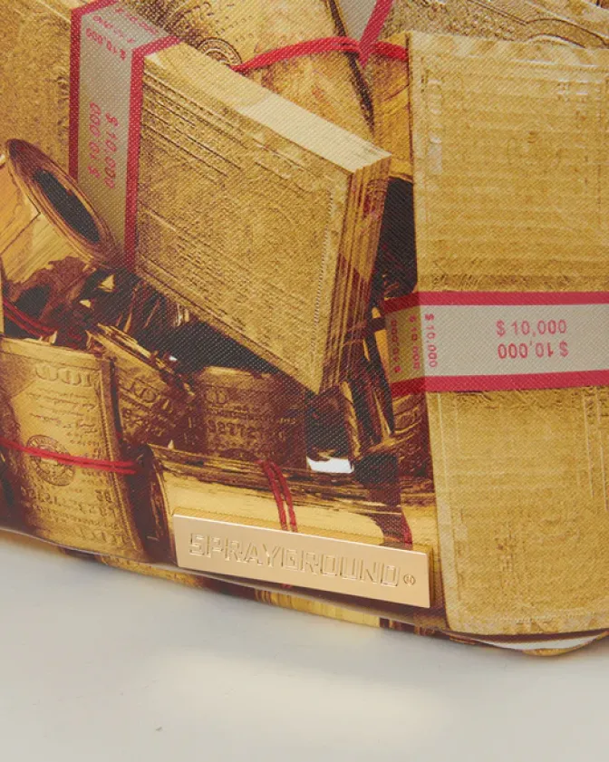 GOLD MONEY BRICKS DLXV BACKPACK