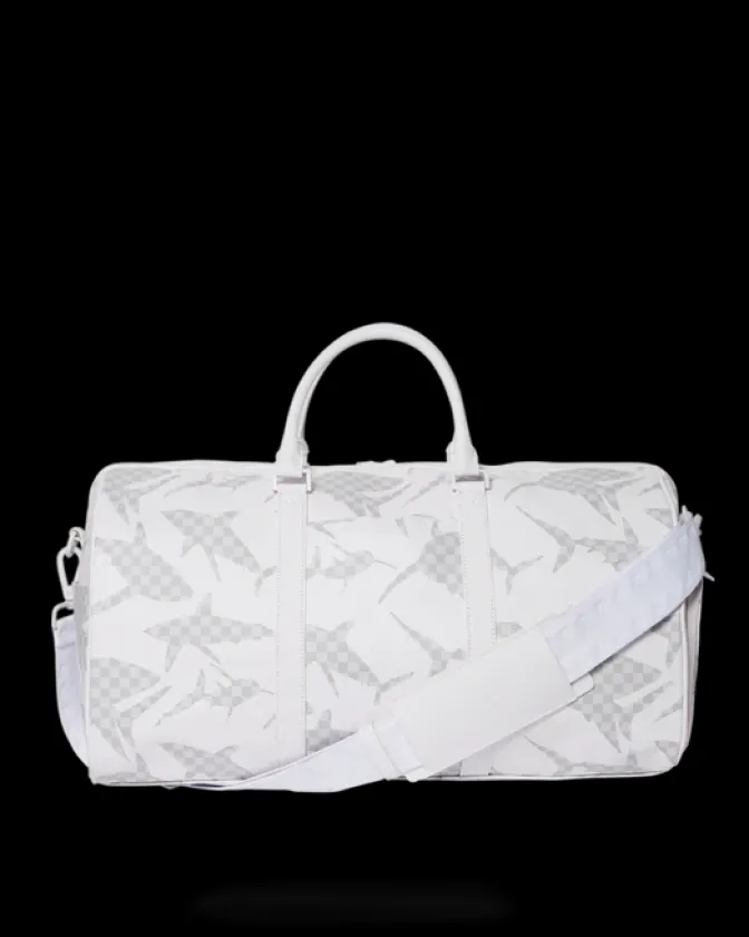SHARK CHECK (WHITE) DUFFLE