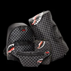 SHARKS IN PARIS (BLACK CHECKERED EDITION) CROSSBODY