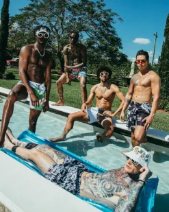 SPLIT BITE CAMO SHOTO SWIM TRUNKS