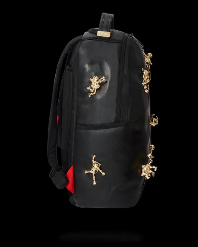 THE LOST IN SPACE BACKPACK (10 3D GOLD METAL ASTRONAUTS)
