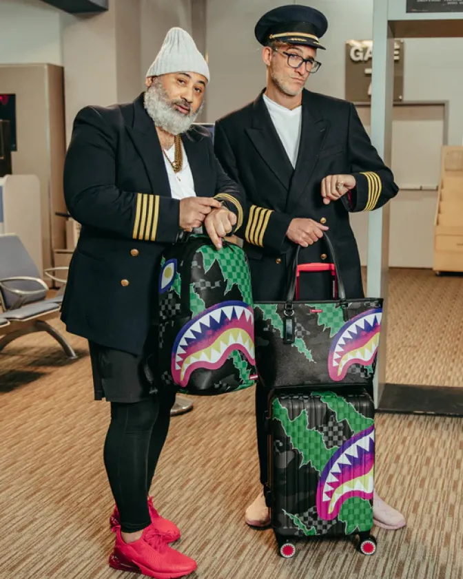 THE WILD ONE SHARKNAUTICS HARDSHELL CARRY-ON LUGGAGE